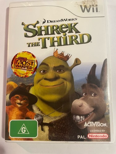 Shrek the Third (2007) Wii box