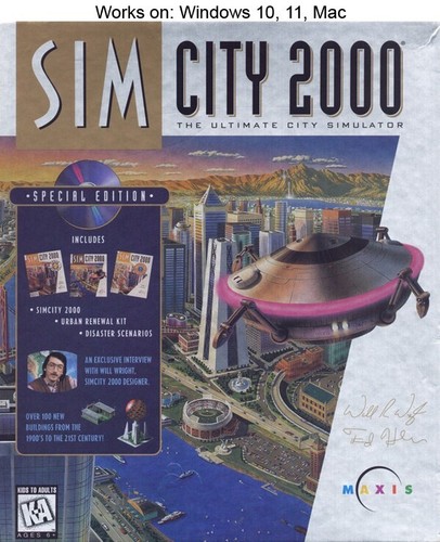 SimCity 2000 (1993) DOS box