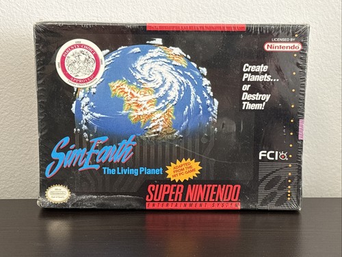 SimEarth (1990) Mega Drive box
