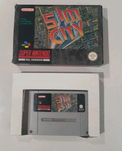 SimTown (1995) SNES box