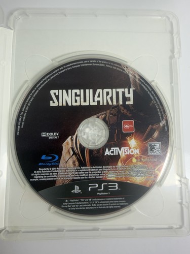 Singularity (2010) PlayStation 3 box