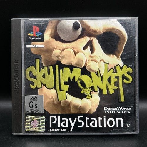 Skullmonkeys (1998) PlayStation box