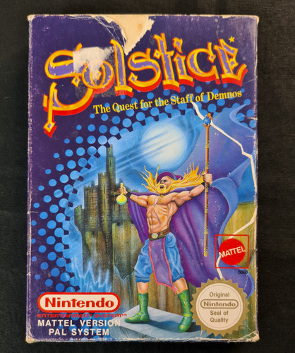 Solstice (1990) NES box