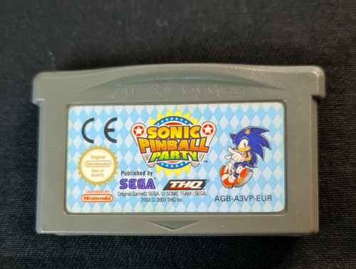 Sonic Pinball Party (2003) Game Boy Advance box