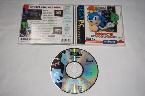 Sonic's Schoolhouse (1996) Windows box