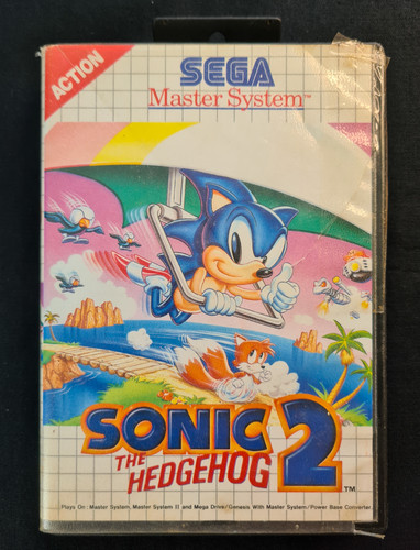 Sonic the Hedgehog 2 (1992) Master System box