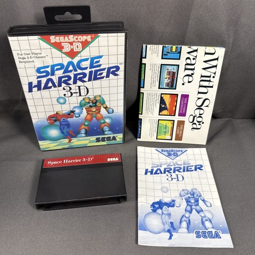 Space Harrier 3-D (1988) Master System box