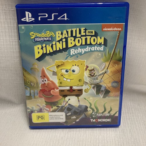 SpongeBob SquarePants: Battle for Bikini Bottom – Rehydrated (2020) PlayStation 4 box