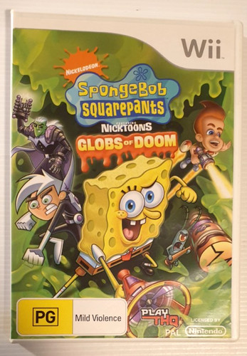 SpongeBob SquarePants featuring Nicktoons: Globs of Doom (2008) Wii box