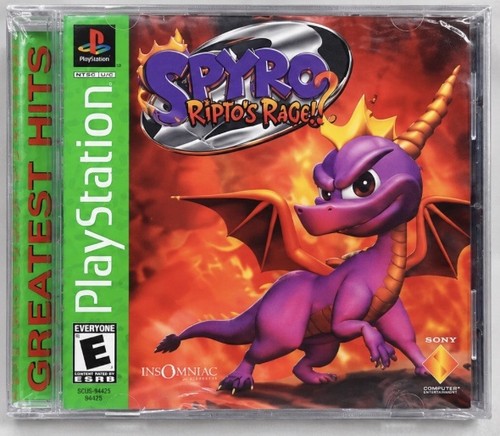 Spyro 2: Ripto's Rage! (1999) PlayStation box