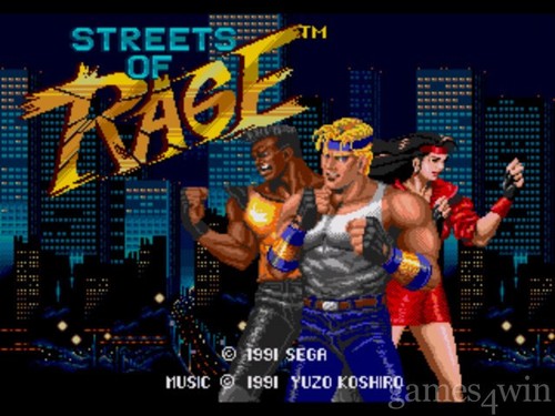 Streets of Rage (1991) Mega Drive box