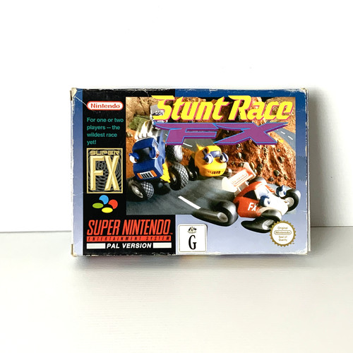 Stunt Race FX (1994) SNES box