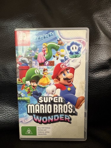 Super Mario Bros. Wonder (2023) Nintendo Switch box