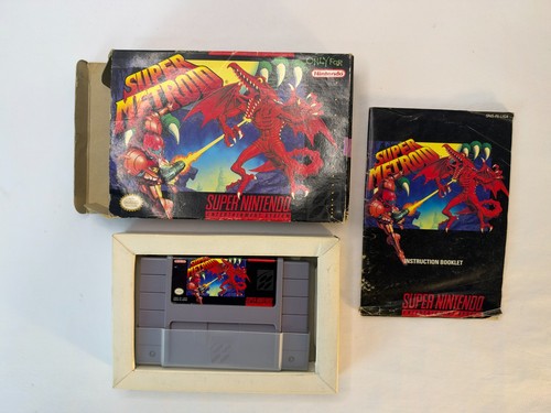 Super Metroid (1994) SNES box