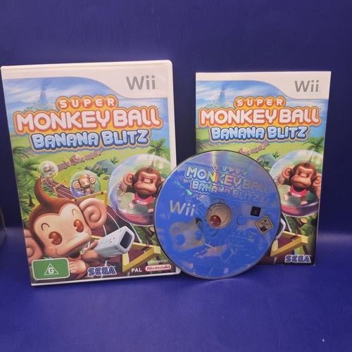 Super Monkey Ball: Banana Blitz (2006) Wii box