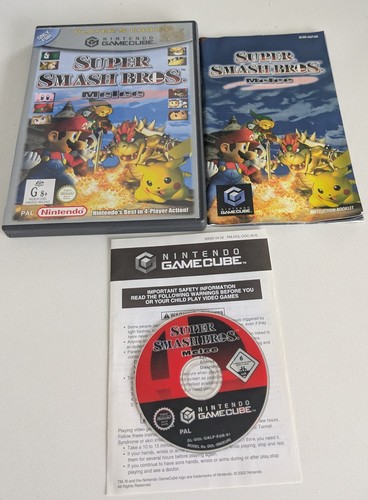 Super Smash Bros. Melee (2001) GameCube box