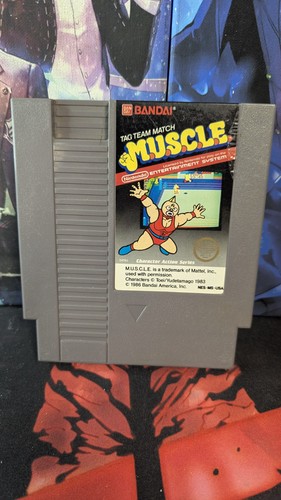 Tag Team Match: MUSCLE (1985) NES box