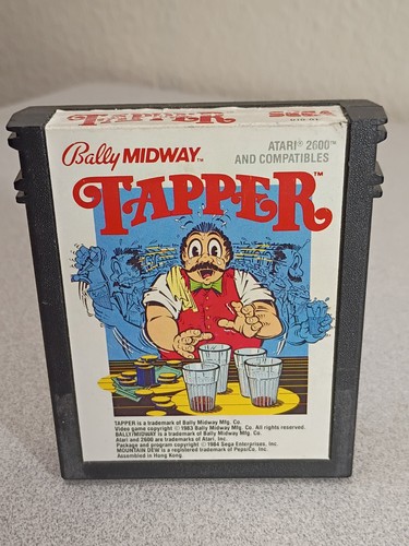 Tapper (1983) Atari 2600 box