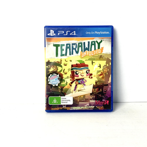 Tearaway Unfolded (2015) PlayStation 4 box
