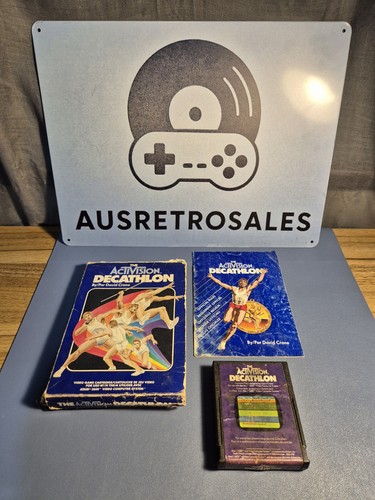 The Activision Decathlon (1983) Atari 8-bit box