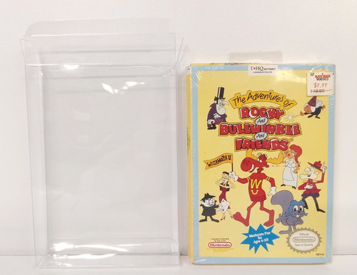 The Adventures of Rocky and Bullwinkle and Friends (1992) Mega Drive box
