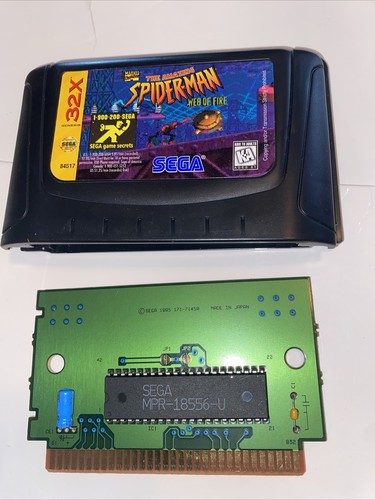 The Amazing Spider-Man: Web of Fire (1996) Sega 32X box