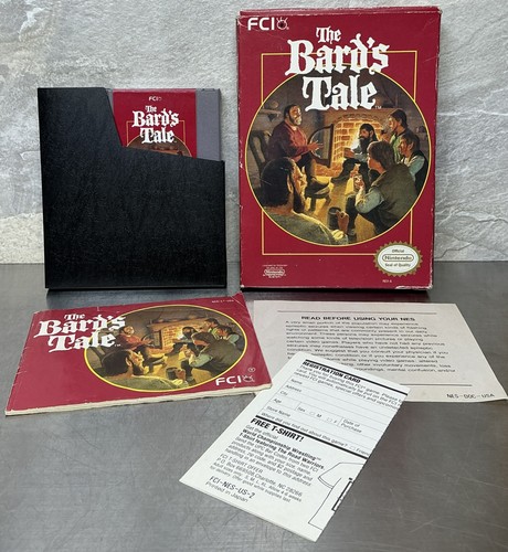 The Bard's Tale (1985) NES box