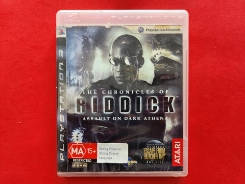 The Chronicles of Riddick: Assault on Dark Athena (2009) PlayStation 3 box