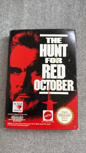 The Hunt for Red October (1990) NES box
