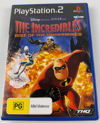 The Incredibles: Rise of the Underminer (2005) PlayStation 2 box