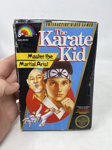 The Karate Kid (1987) NES box