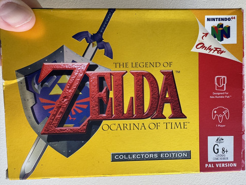 The Legend of Zelda: Ocarina of Time (1998) Nintendo 64 box