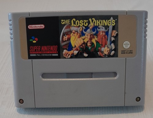 The Lost Vikings (1993) SNES box