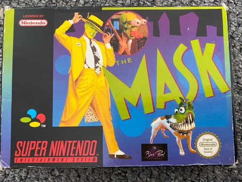 The Mask (1995) SNES box