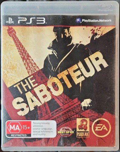 The Saboteur (2009) PlayStation 3 box