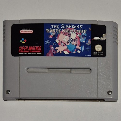 The Simpsons: Bart's Nightmare (1992) SNES box