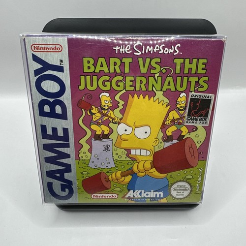The Simpsons: Bart vs. the Juggernauts (1992) Game Boy box