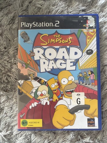 The Simpsons: Road Rage (2001) PlayStation 2 box