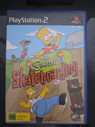 The Simpsons Skateboarding (2002) PlayStation 2 box