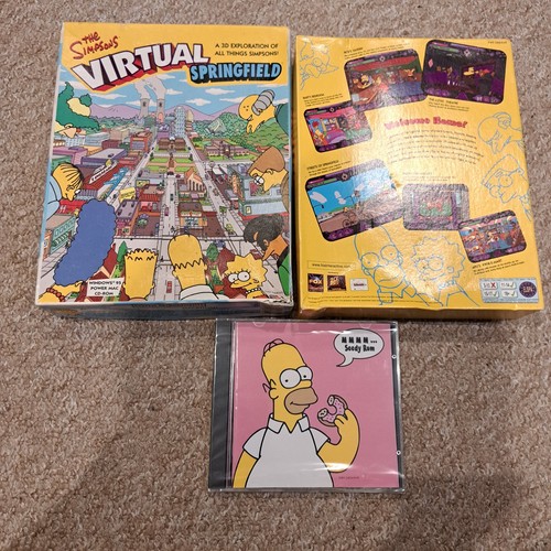 The Simpsons: Virtual Springfield (1997) Mac box