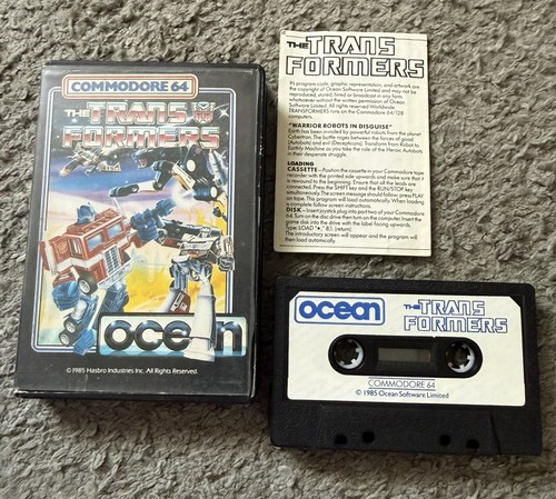 The Transformers (1986) Commodore 64 box