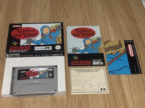 Tintin in Tibet (1995) Mega Drive box