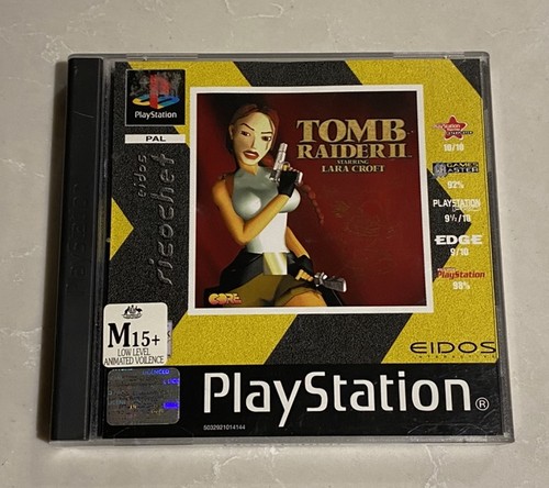 Tomb Raider II (1997) PlayStation box