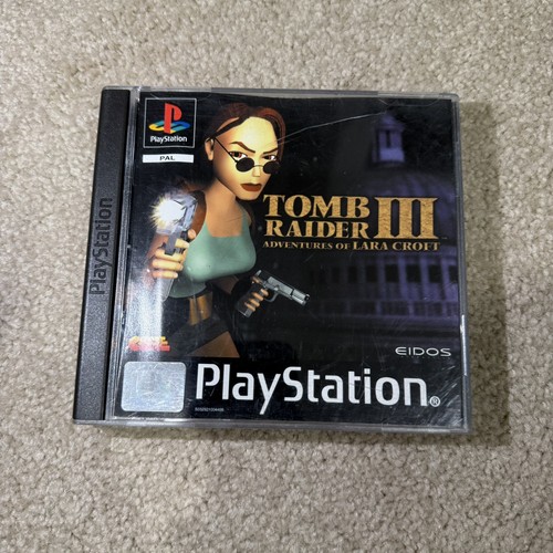Tomb Raider III (1998) PlayStation box