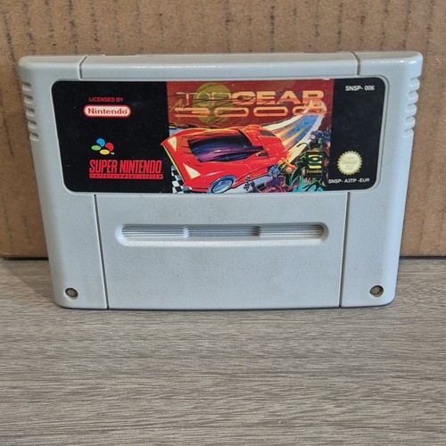 Top Gear (1992) SNES box