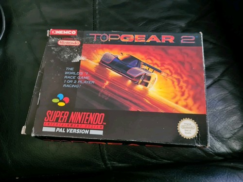 Top Gear 2 (1993) SNES box