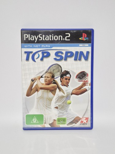 Top Spin (2003) PlayStation 2 box