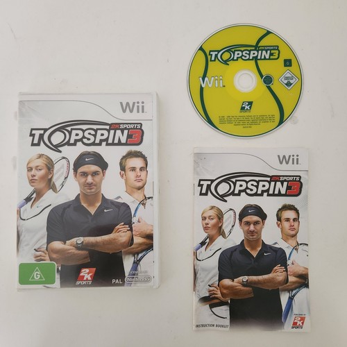 Top Spin 3 (2008) Wii box