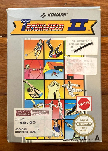 Track & Field II (1988) NES box