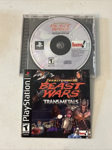 Transformers: Beast Wars Transmetals (1999) PlayStation box